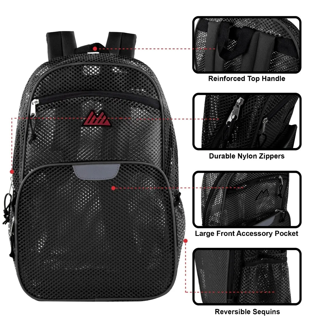 18 inch pro jersey reflective match backpack 4 dark colors
