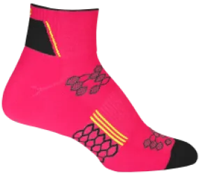 2ndWind Quarter Crew Socks | Neon Pink