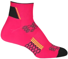 2ndWind Quarter Crew Socks | Neon Pink