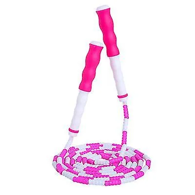 2Pcs pink Soft Beaded Skipping Rope With Adjustable Section,Skipping Rope Without Tangles,fitness sports equipment AZ21968