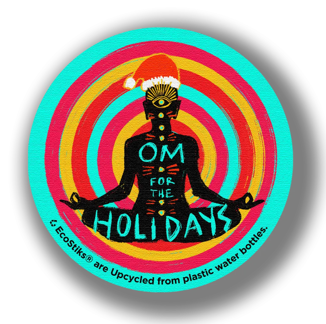 3" x 3" Om for the Holidays EcoStiks Patches - Bulk