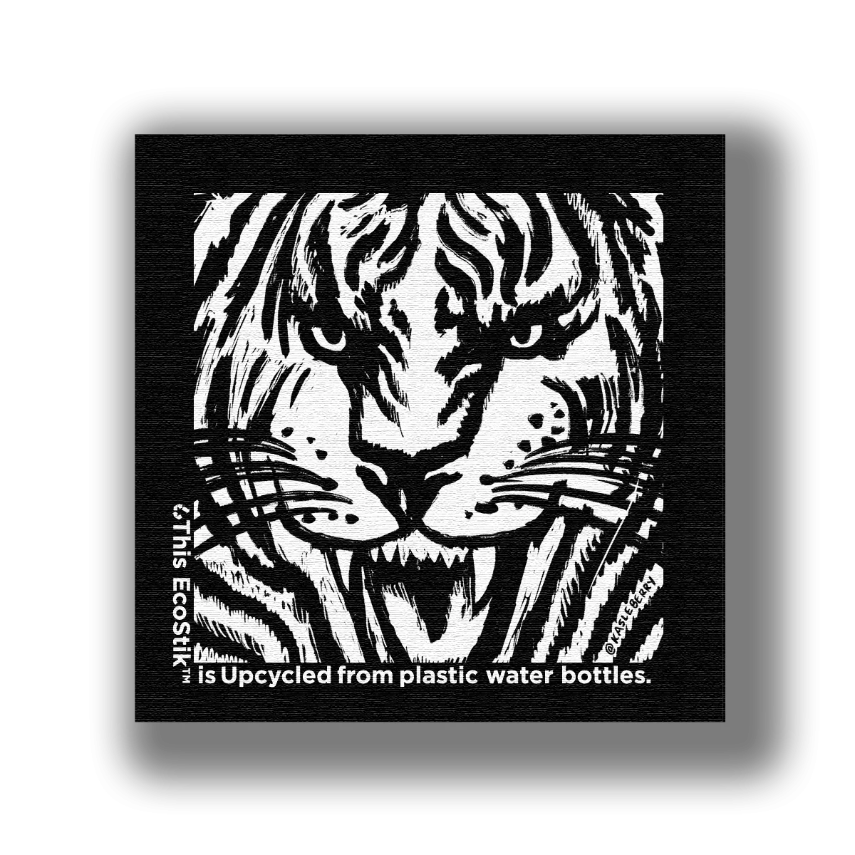 3" x 3" Tiger Coloring EcoStiks Patches - Bulk