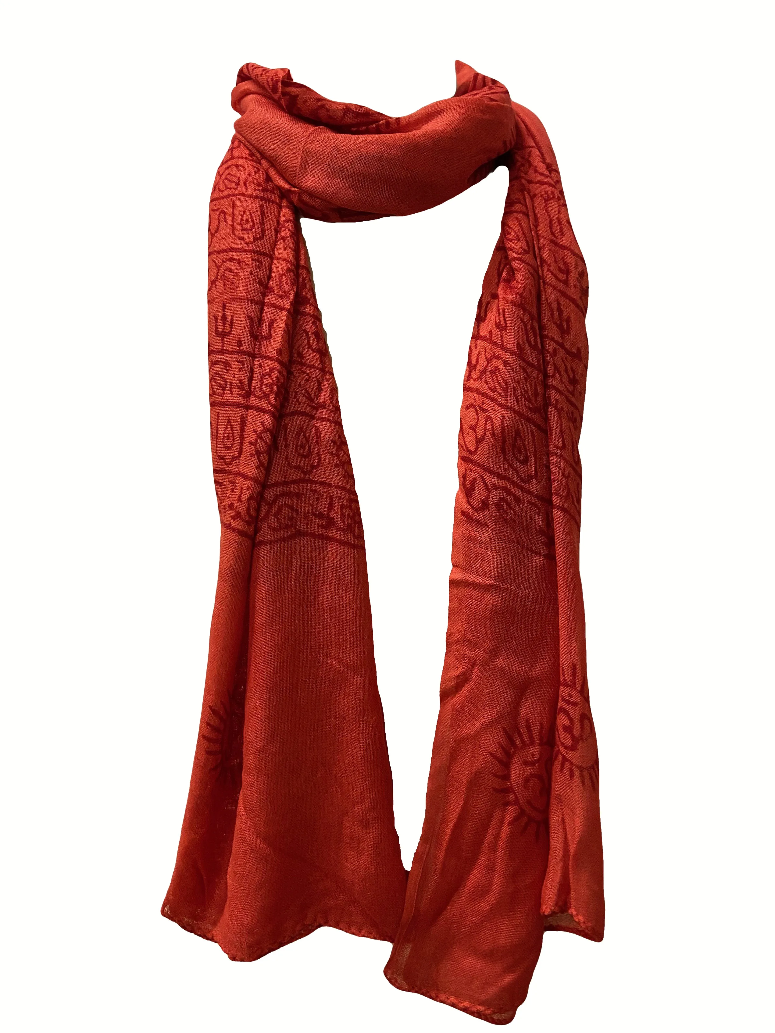 706 Scf Agan Traders Om Spiritual Soft Viscose Shawl Wrap Throw Scarf