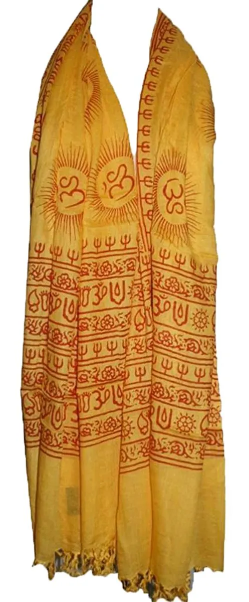 706 Scf Agan Traders Om Spiritual Soft Viscose Shawl Wrap Throw Scarf