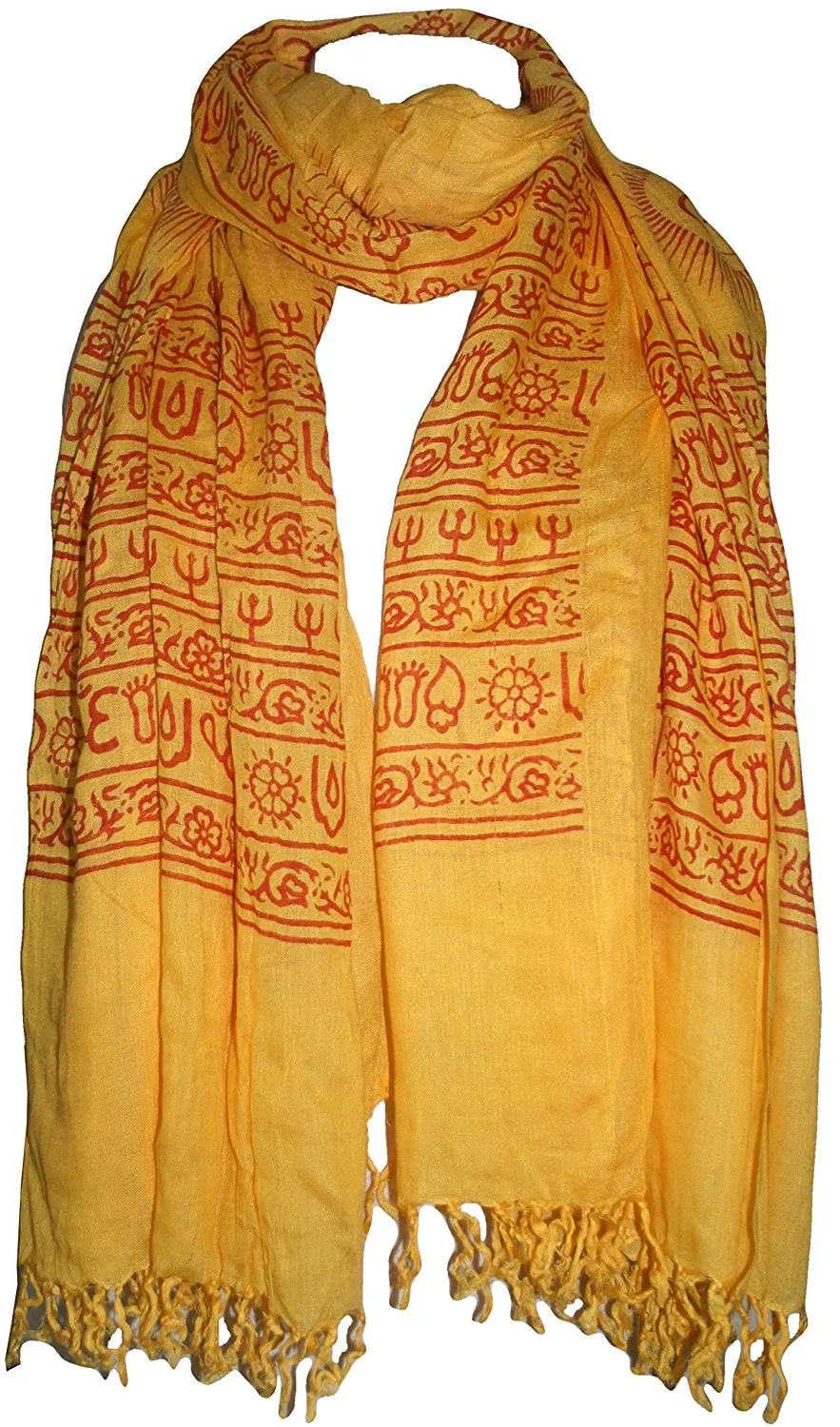706 Scf Agan Traders Om Spiritual Soft Viscose Shawl Wrap Throw Scarf