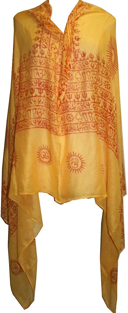 706 Scf Agan Traders Om Spiritual Soft Viscose Shawl Wrap Throw Scarf