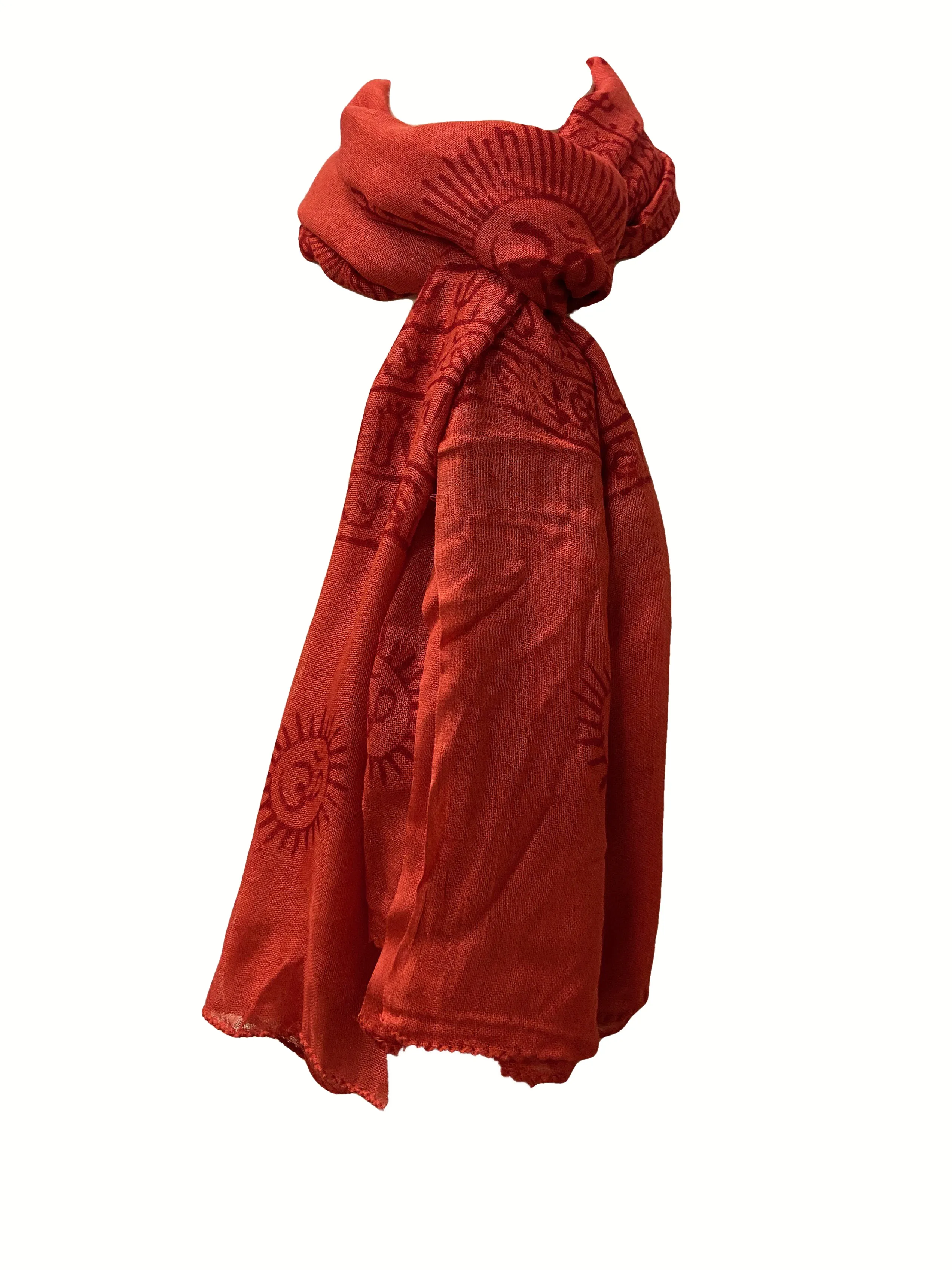 706 Scf Agan Traders Om Spiritual Soft Viscose Shawl Wrap Throw Scarf