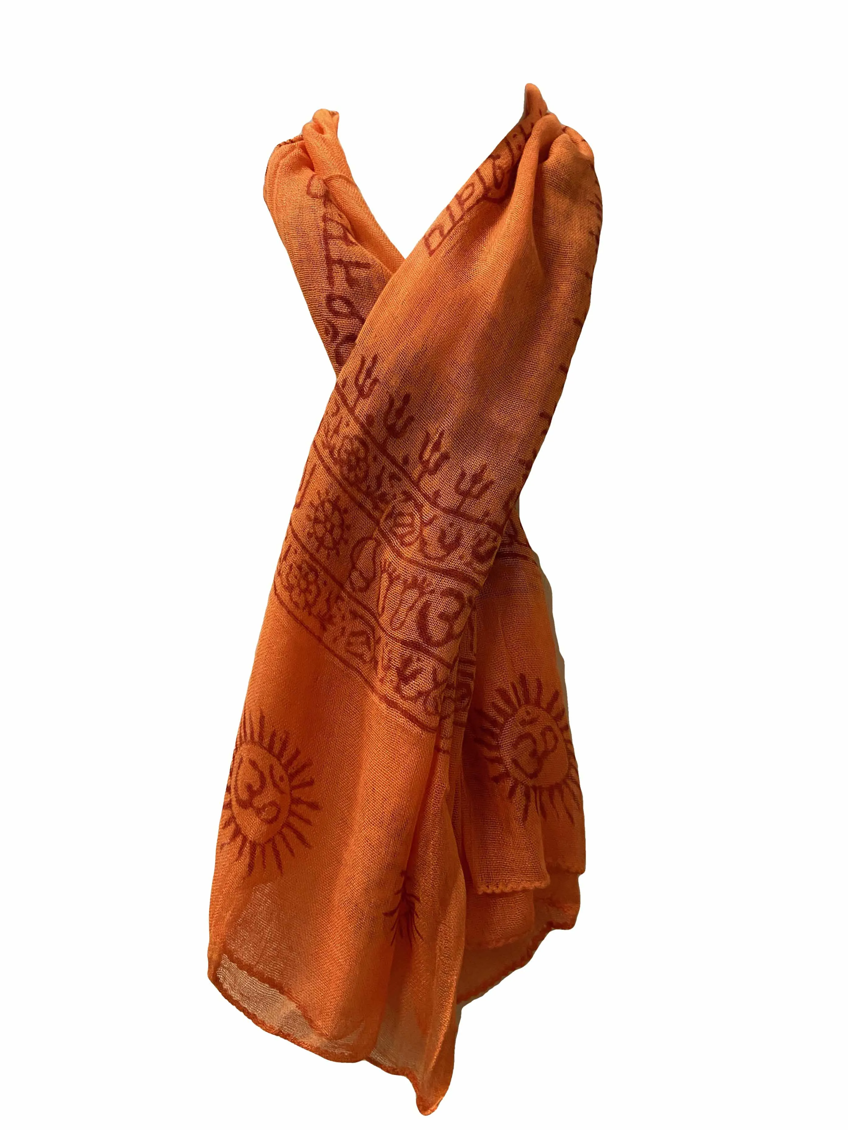 706 Scf Agan Traders Om Spiritual Soft Viscose Shawl Wrap Throw Scarf