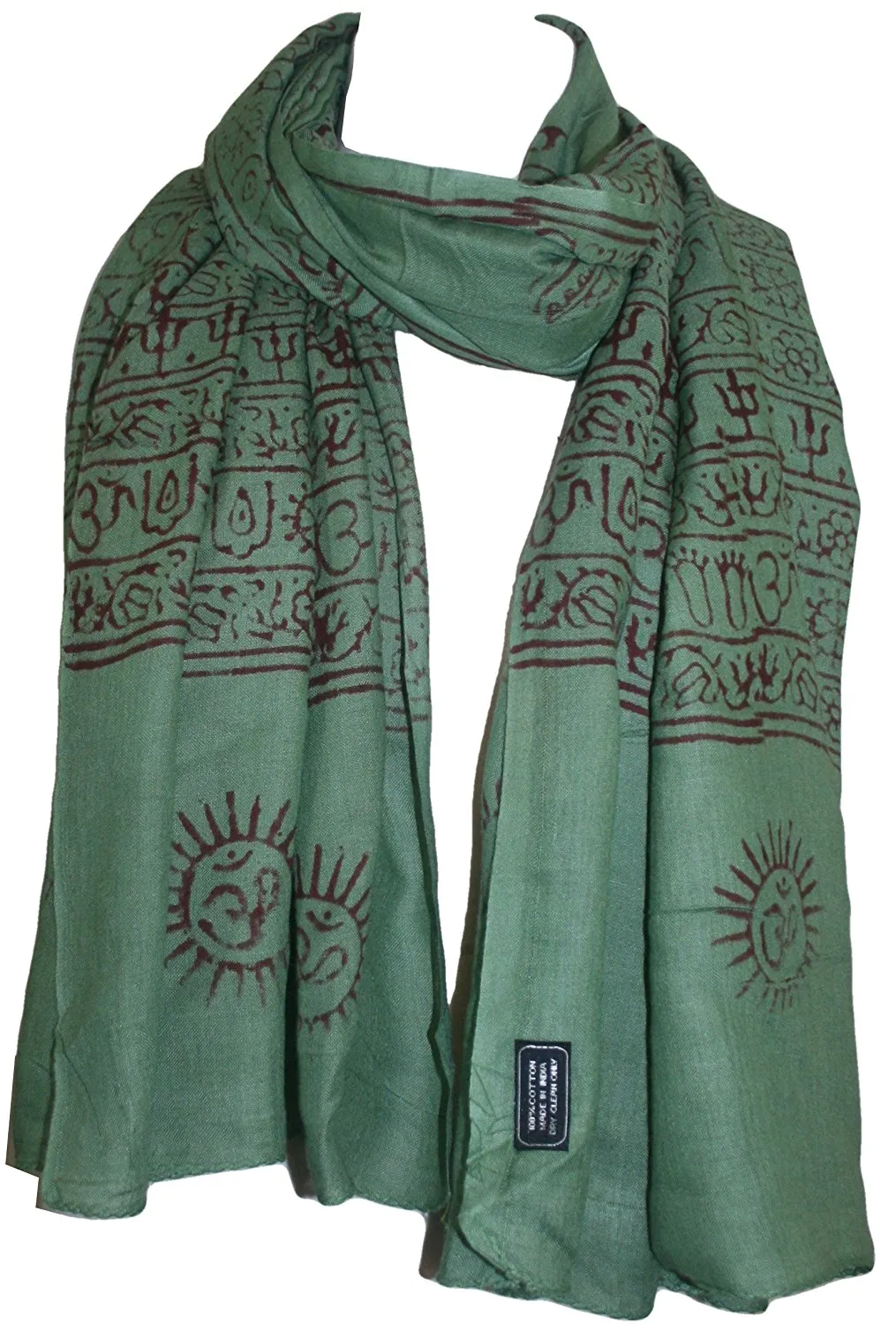 706 Scf Agan Traders Om Spiritual Soft Viscose Shawl Wrap Throw Scarf