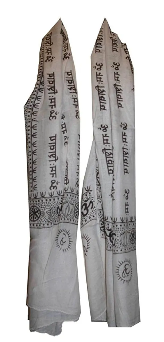 706 Scf Agan Traders Om Spiritual Soft Viscose Shawl Wrap Throw Scarf