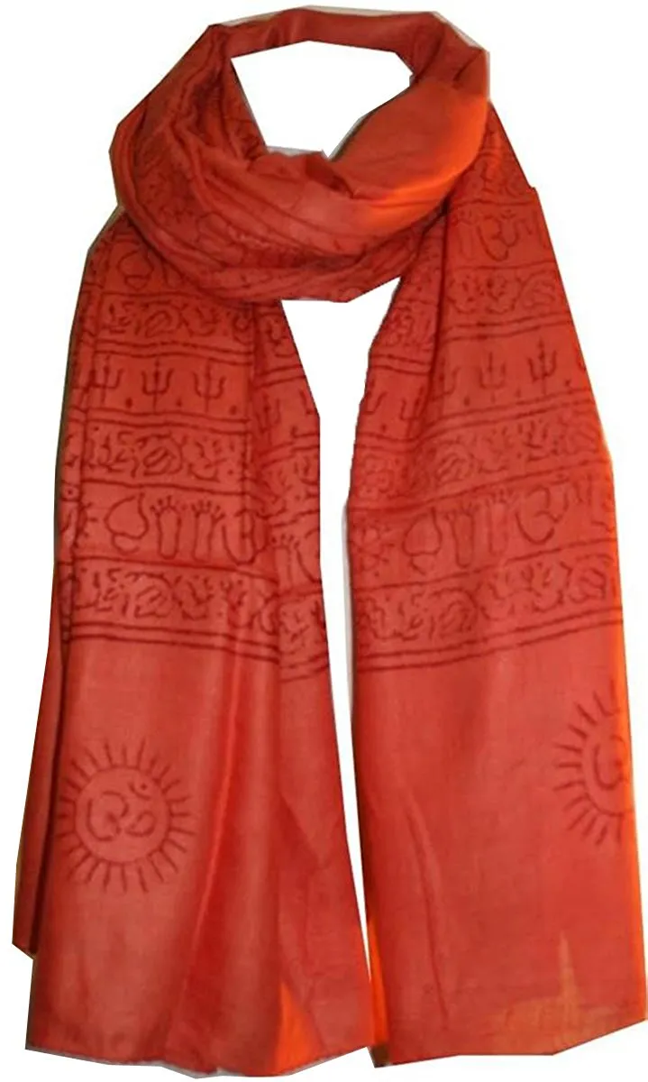 706 Scf Agan Traders Om Spiritual Soft Viscose Shawl Wrap Throw Scarf