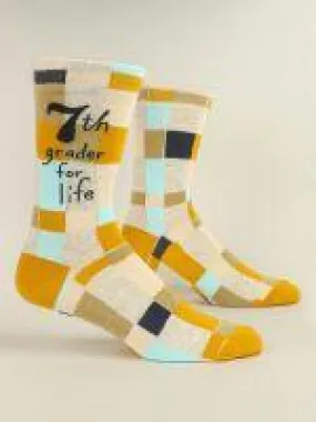 7th Grader For Life Men's Crew Sock