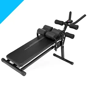 ALING Ab Machine Exercise Equipment, Foldable Sit Up Bench Adjustable Workout Bench Fitness Equipment for Home Gym, Foldable Professional Abdominal Trainers