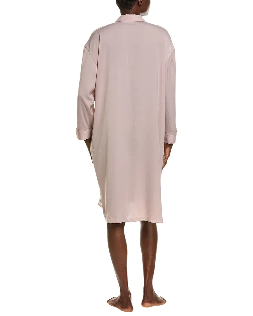 Barefoot Dreams Washed Satin Piped Nightshirt