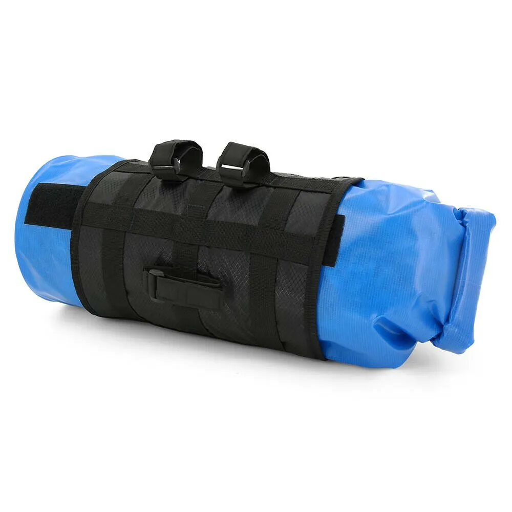 Bicycle Bag Waterproof Cycling Mountain Road MTB Bike Front Frame Handlebar Pannier Dry Bag with RollTop Closure 3-7L Adjustable