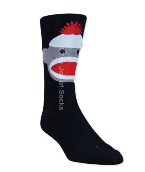Black One Big Sock Monkey Socks (Men's)