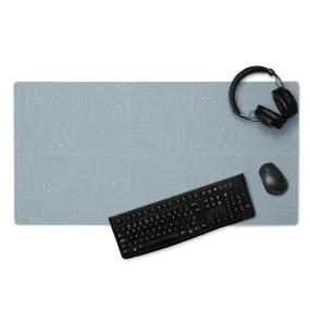 Blue Gray and Silver Gaming Mouse Pad
