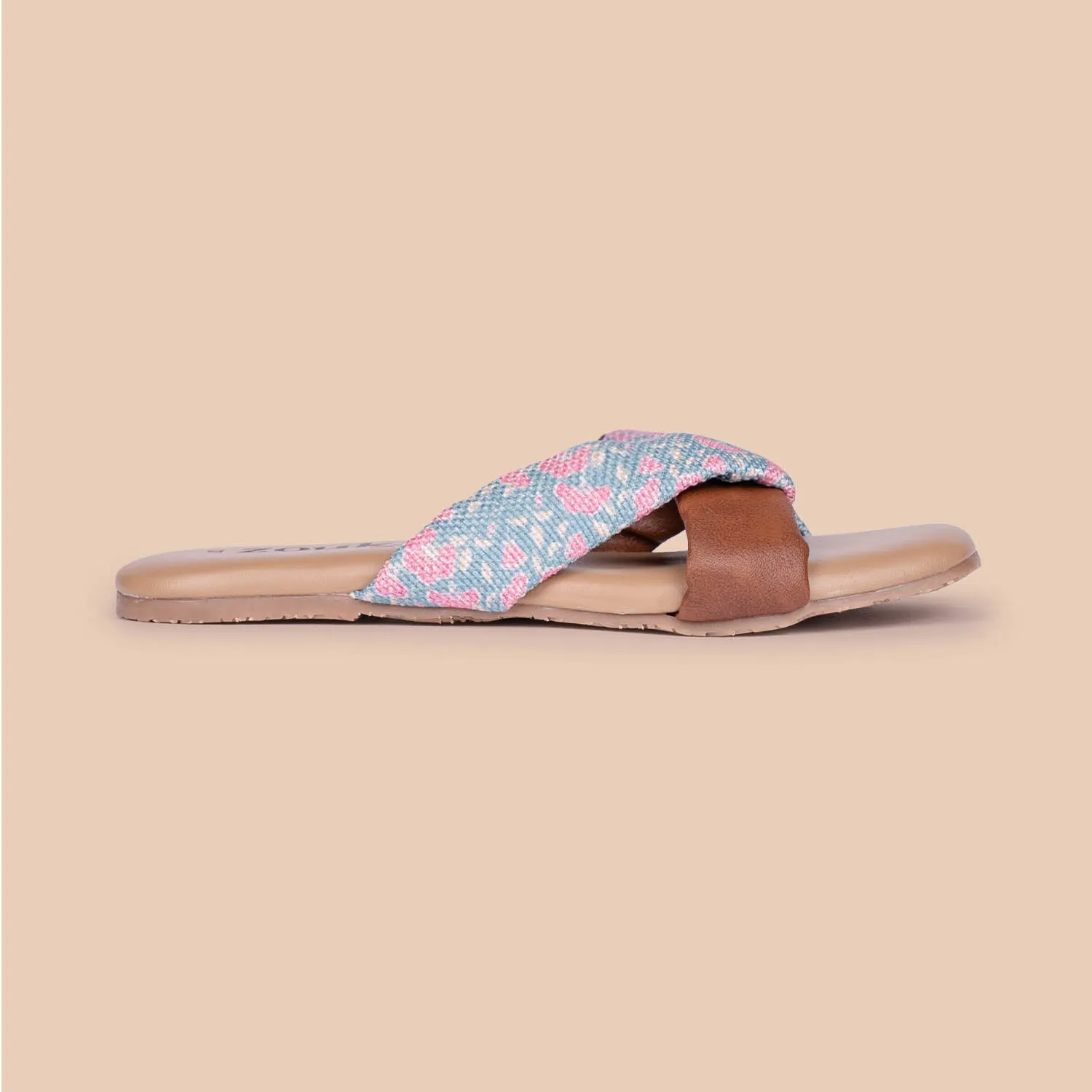 Chettinad Florals Cross Sliders