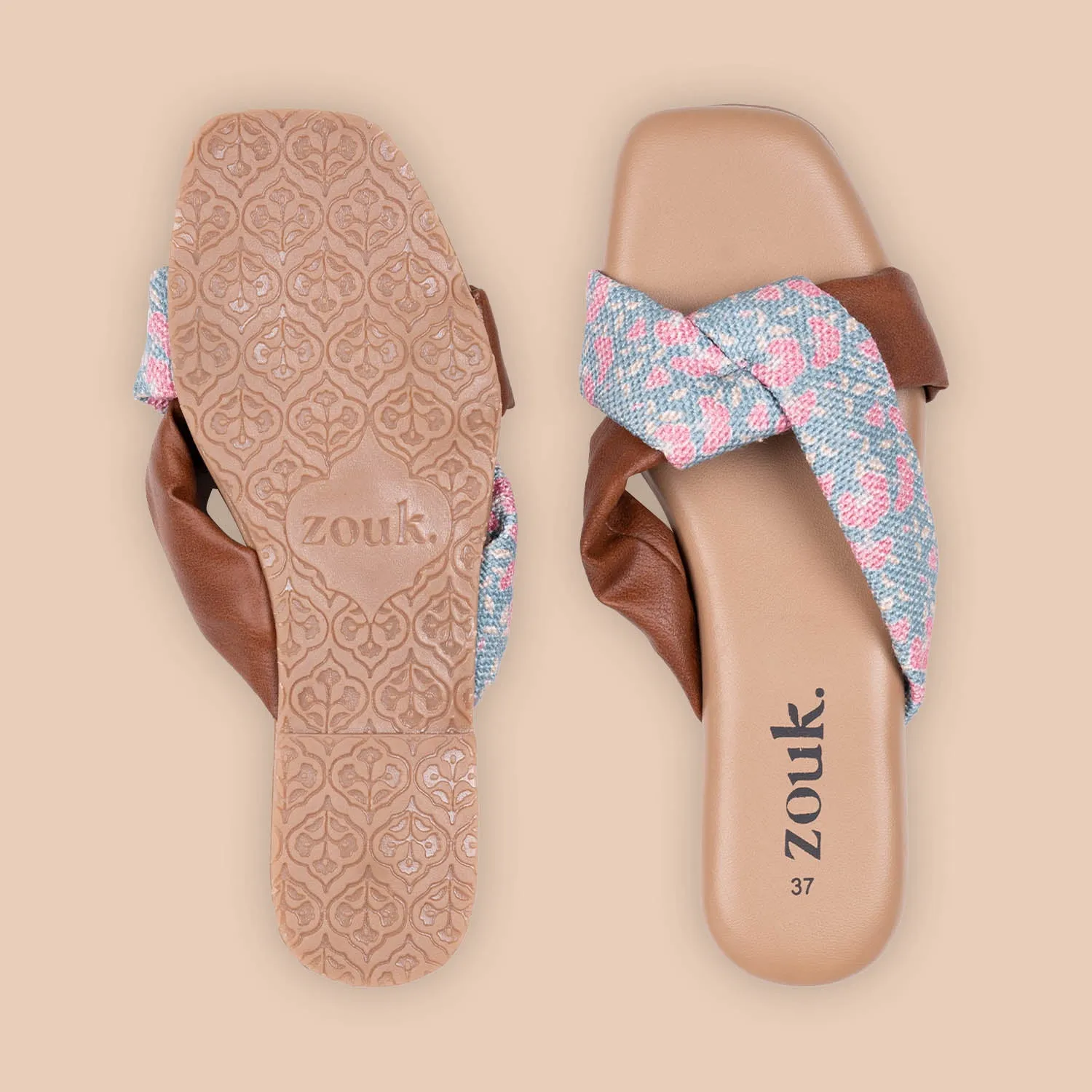 Chettinad Florals Cross Sliders