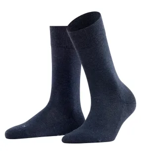 FALKE Sensitive London Crew Socks (46472) - Navy Melange