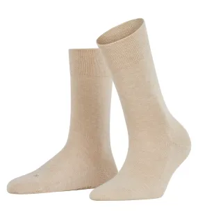 FALKE Sensitive London Crew Socks (46472) - Sand Melange