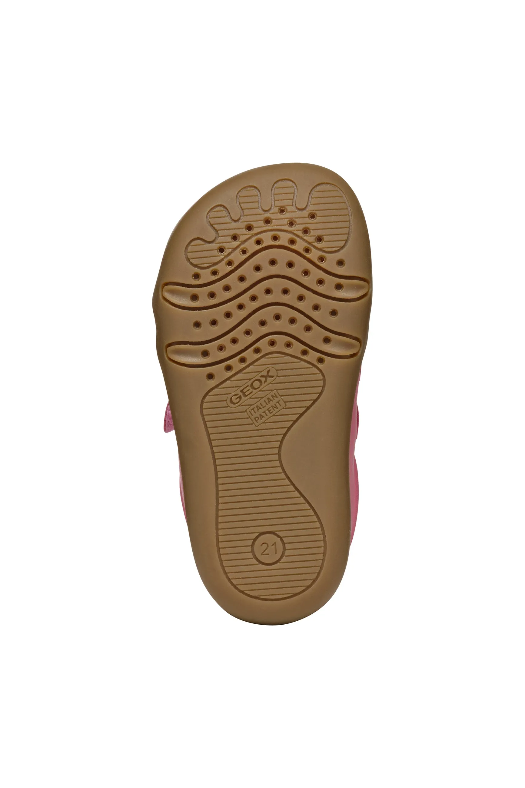 Geox SteppieUp Girls Dark Pink Barefoot Shoe