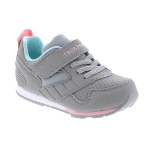 Grey/Pink Racer Sneaker (Baby)