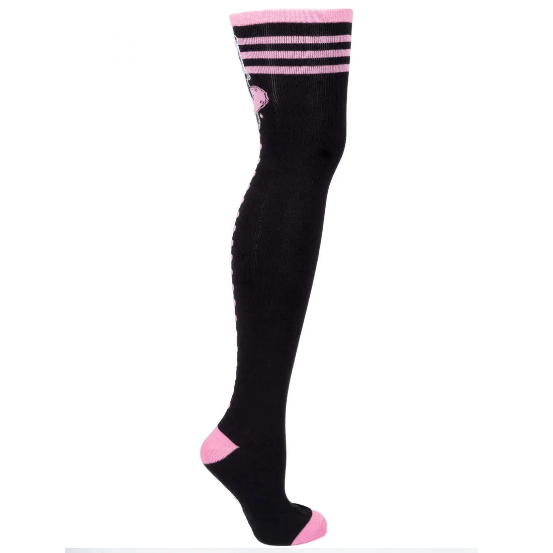Heartless Tattoo Thigh High Socks