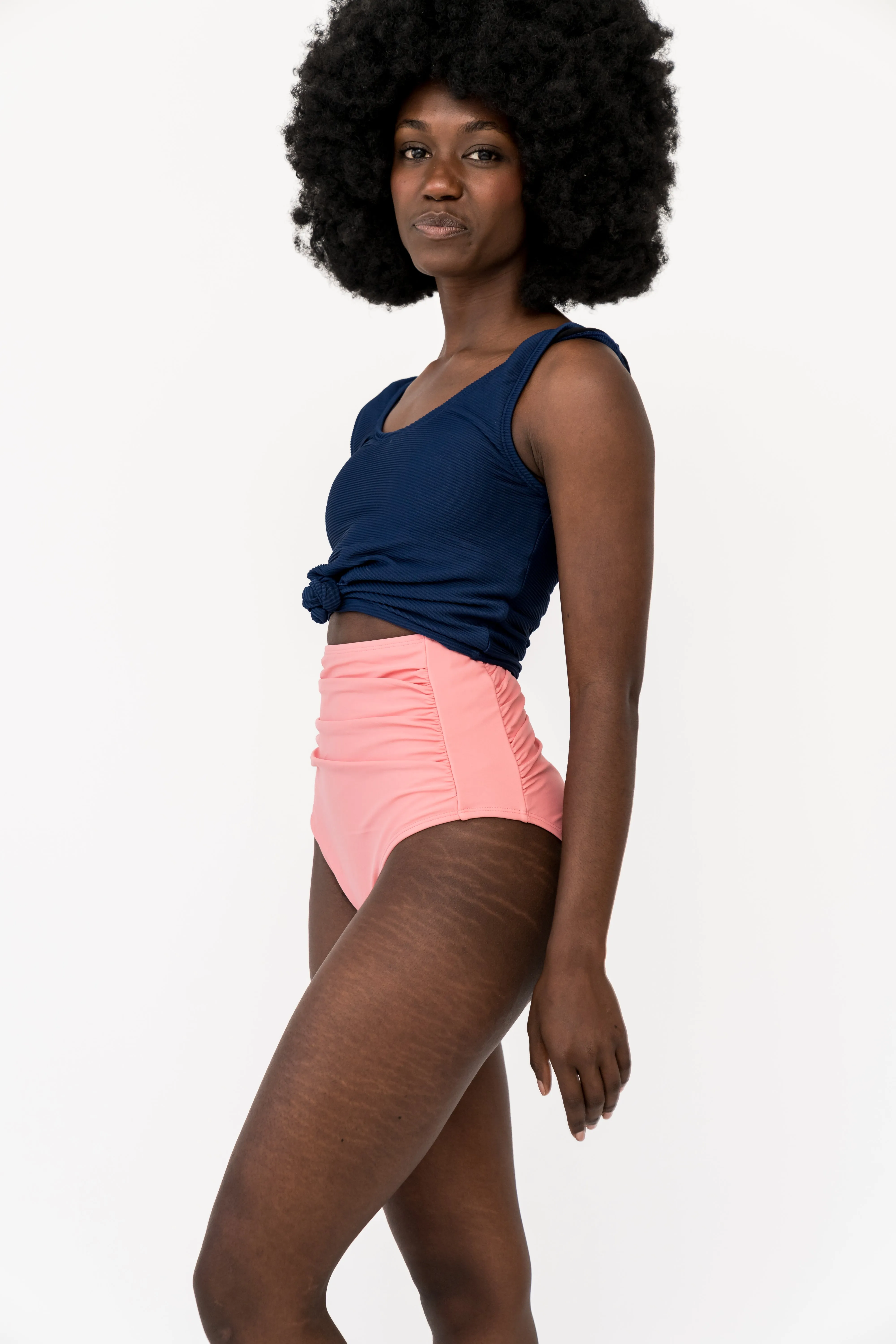 High Rise Barefoot Bottom | Pink Pearl