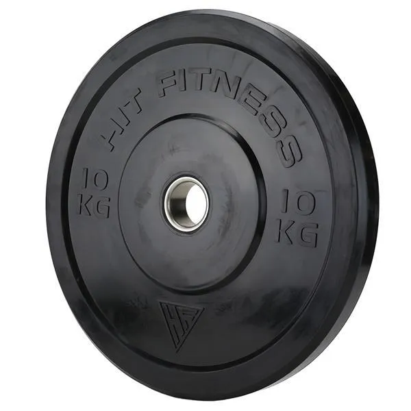 Hit Fitness Athletic Pack 120kg | F100 Rack & Black Bumper Plates