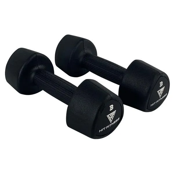 Hit Fitness Rubber Studio Dumbbell | 3kg