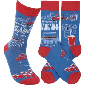 I'd Rather Be Tailgating Crew Socks