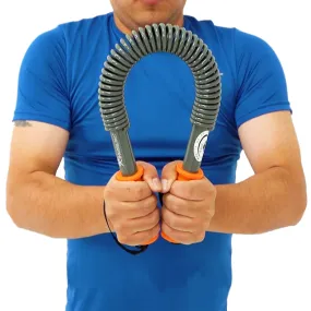 Ihuniu Power Twister Bar 20Kg, 30Kg, 40Kg, 50Kg, 60Kg, 80Kg, 100Kg, 120kg for Shoulder Arms and Chest Exercises Stretching Toning Dual Springs for Men and Women