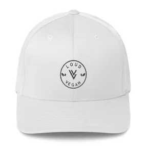 Loud Vegan Logo design - Flex Fit Structured Twill Cap