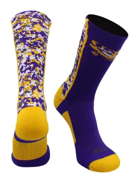 LSU Tigers Digital Camo Crew Socks
