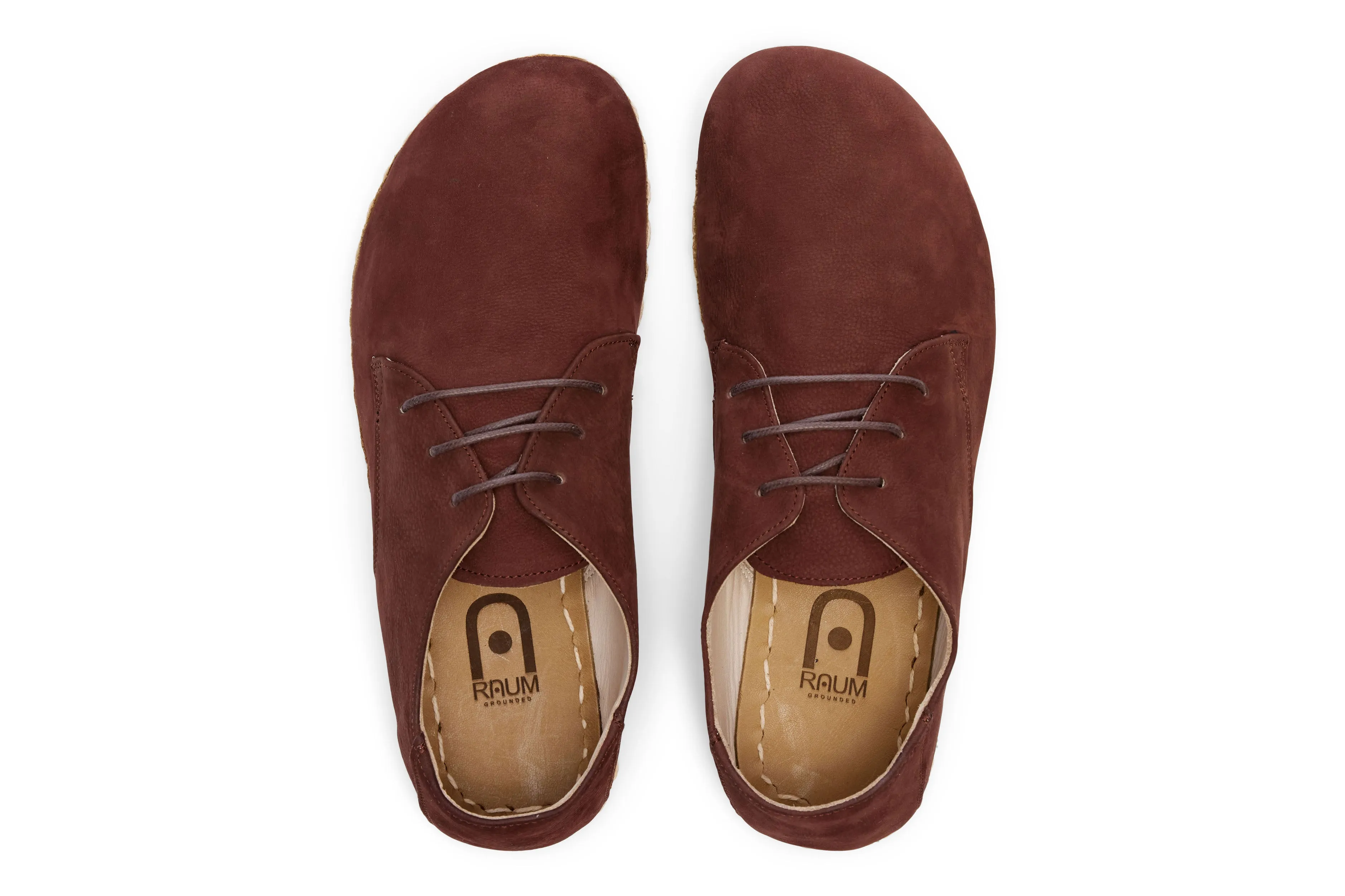 Men's Barefoot Grounding Lace Up Shoe / Redwood by Raum