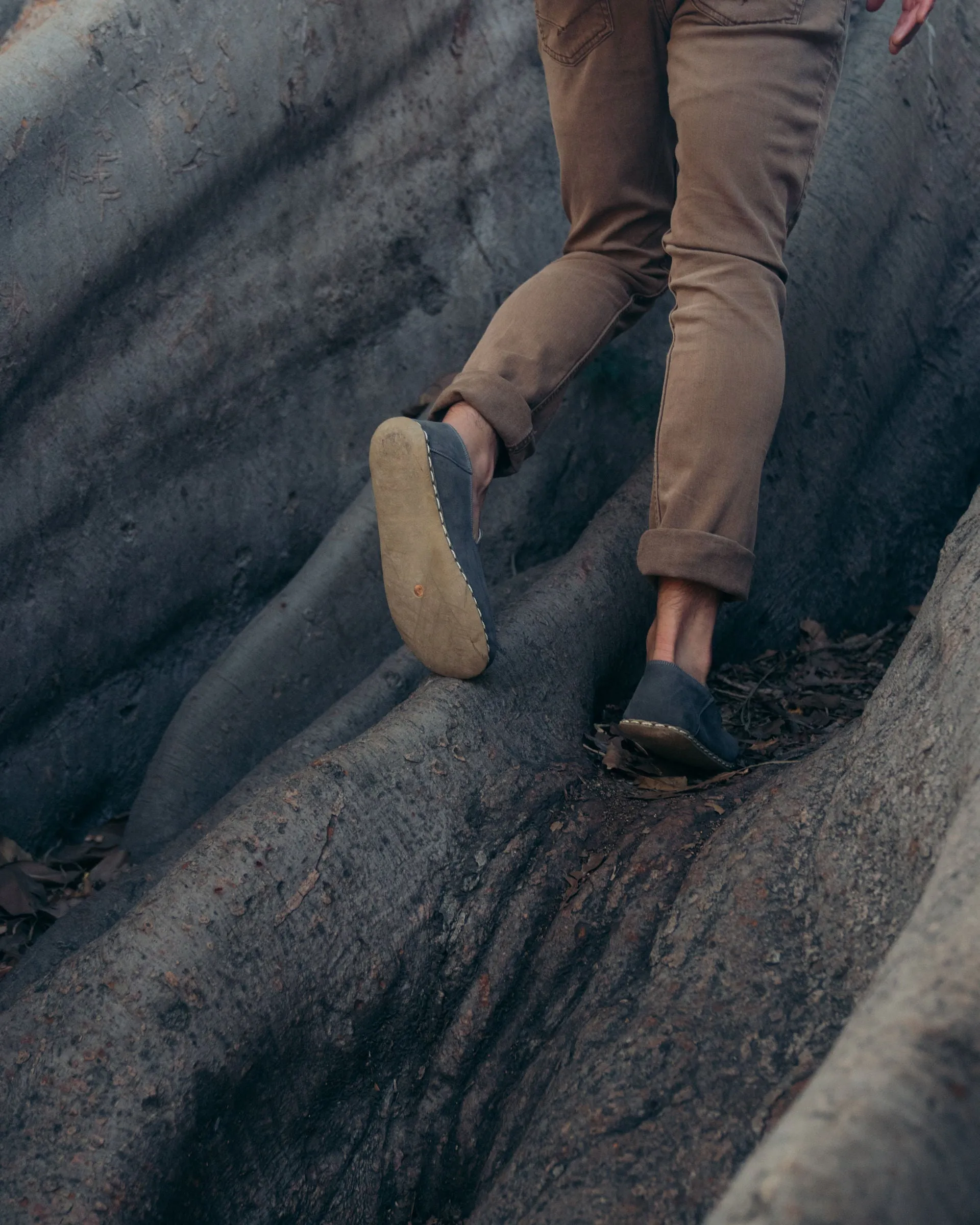 Men's Barefoot Grounding Slip-on Shoes / Stone by Raum