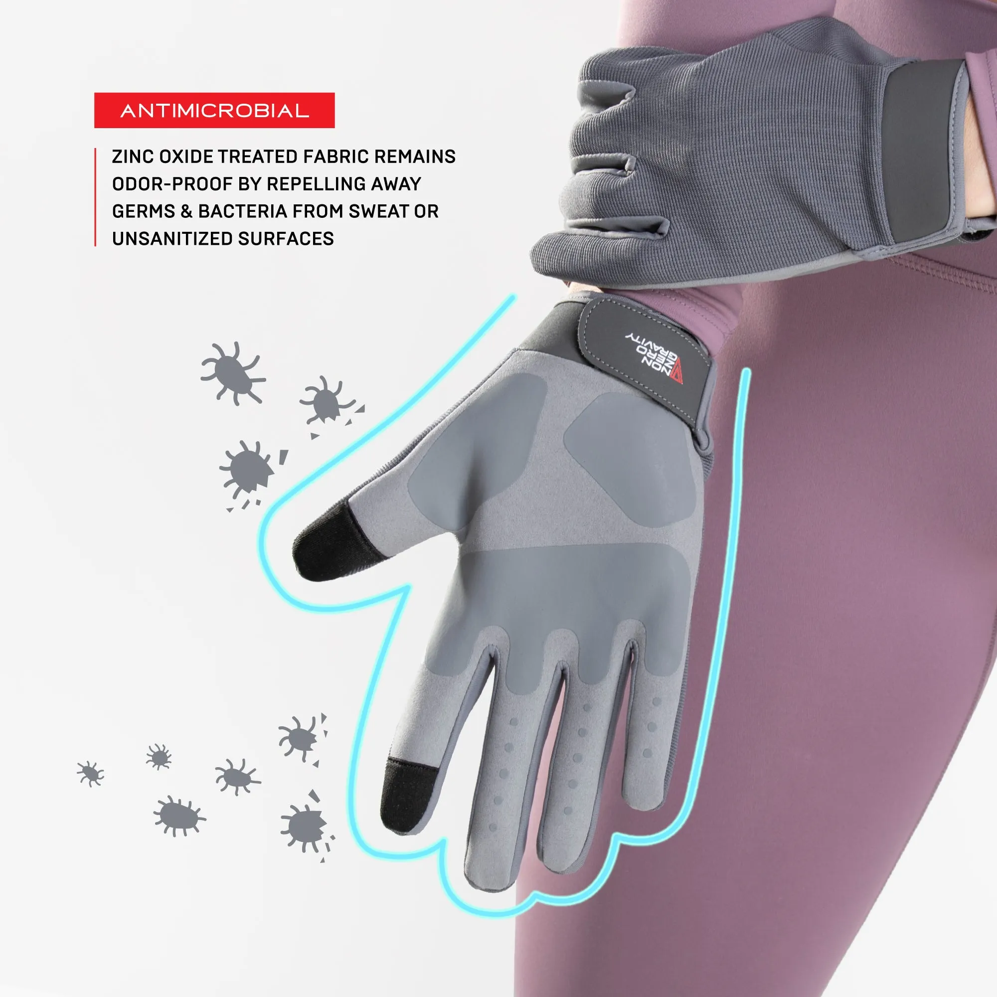NonZero Gravity Tech-Touch Anti-Slip Fitness Gloves
