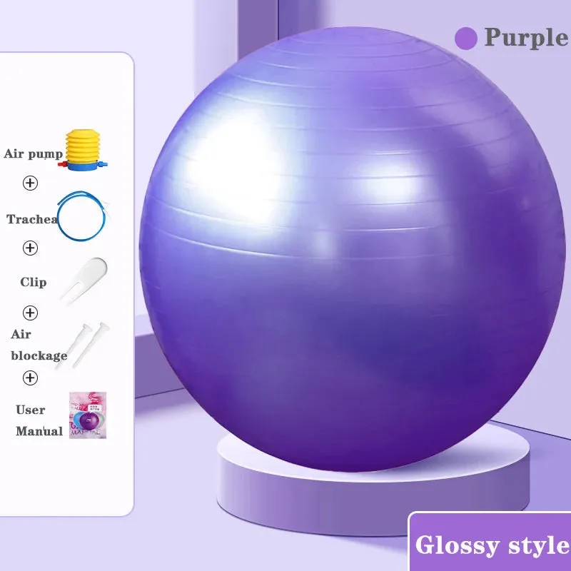 Premium 65cm Yoga Ball for Fitness, Posture, and Flexibility