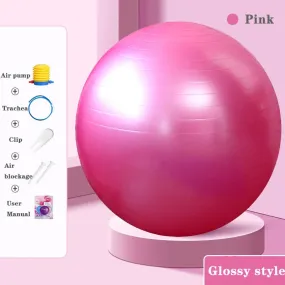 Premium 65cm Yoga Ball for Fitness, Posture, and Flexibility