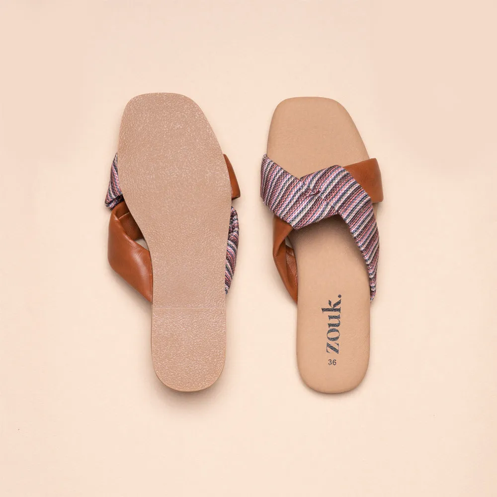 Rohtang Stripes Cross Sliders