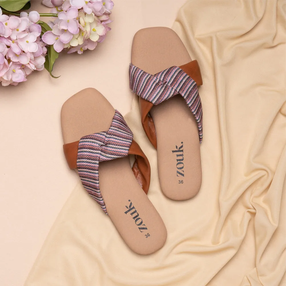 Rohtang Stripes Cross Sliders