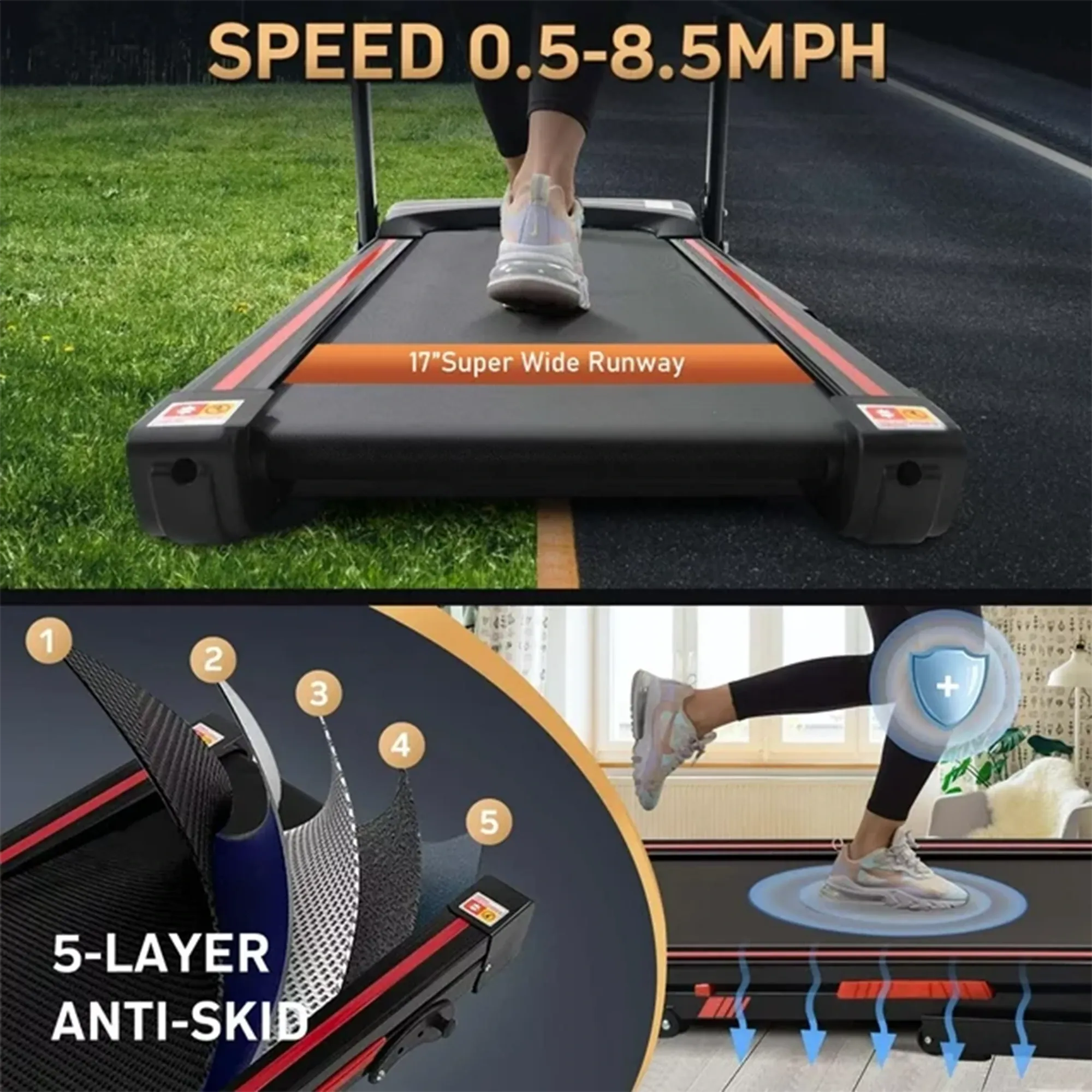 RTMX-1000 3-IN-1 Folding Quiet Treadmill