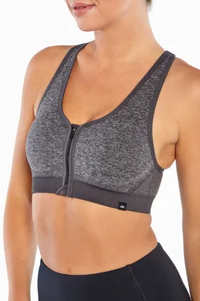 Savannah Seamless Front Zip Sports Bra