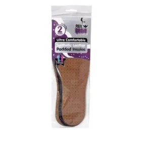 Synthetic Leather Padded Insoles 2 pairs