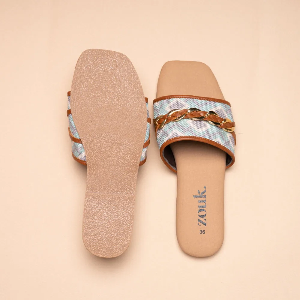 Umaid Diamond Women's Embellished Sliders