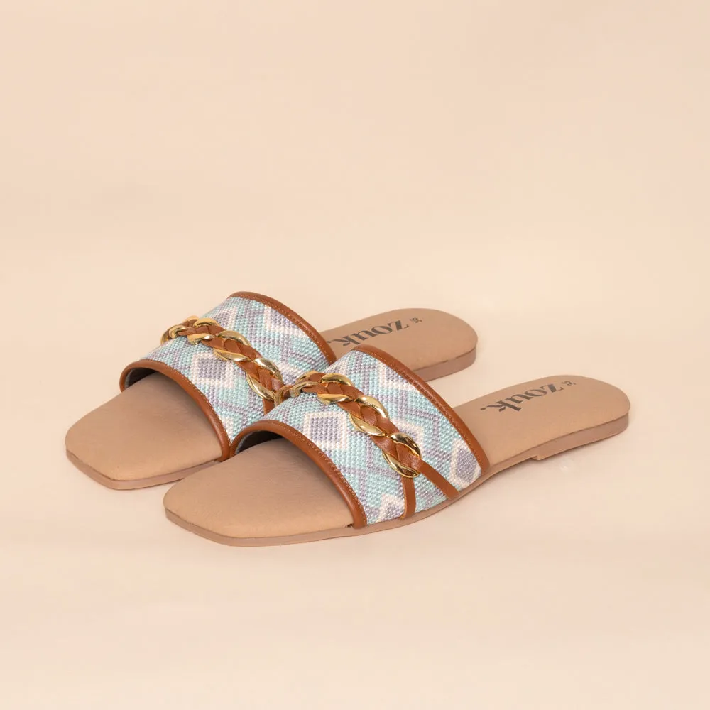 Umaid Diamond Women's Embellished Sliders