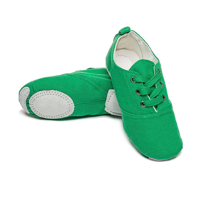 Woman's Canvas Low Heel Ballet Dance Sneaker