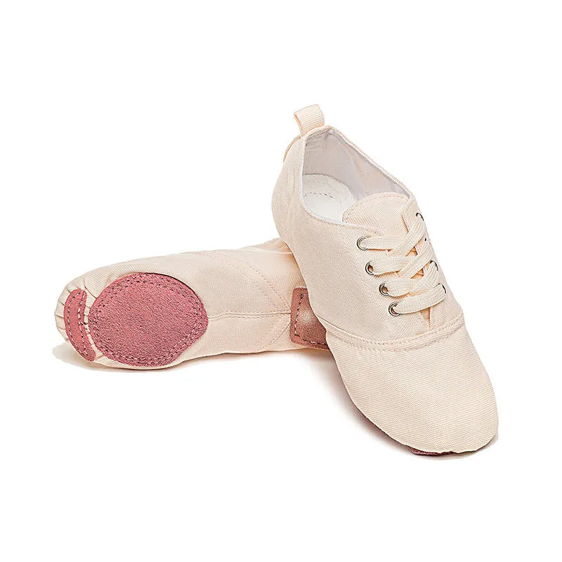 Woman's Canvas Low Heel Ballet Dance Sneaker