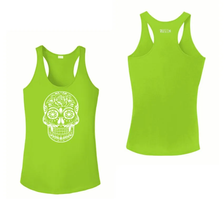 Women's Reflective Tank Top - Calavera